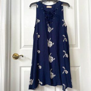 Altar'd State Embroidered Sleeveless Dress